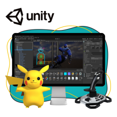 Мир игр на Unity 2D на популярном движке + AI-помощники - КИБЕРшкола программирования для детей, компьютерные курсы для школьников, начинающих и подростков - KIBERone г. Новая Усмань